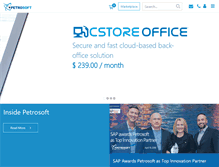 Tablet Screenshot of petrosoftinc.com